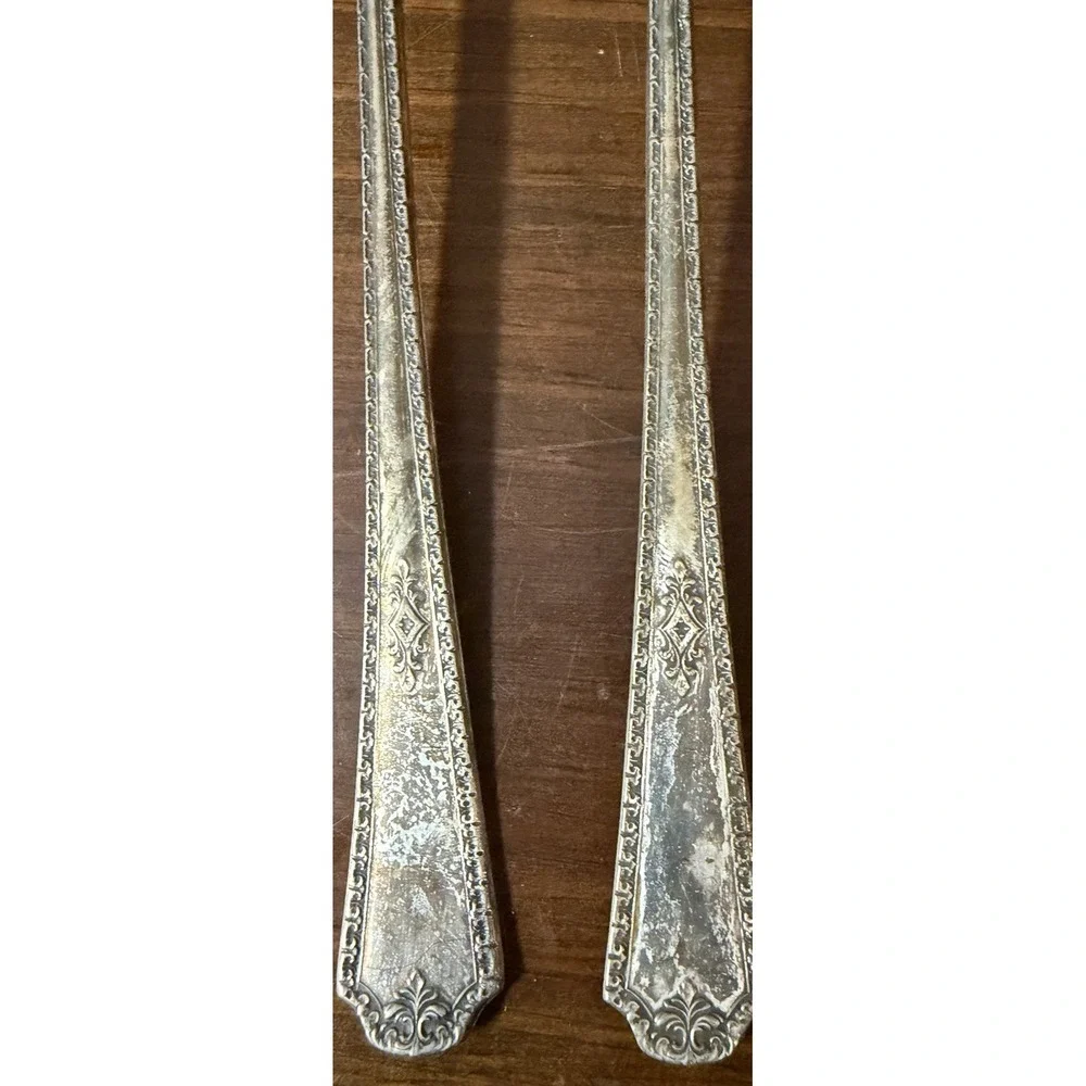 5 Wm A Rogers Berkeley 1929 Silverplate Iced Tea Parfait Spoons 7 3/8